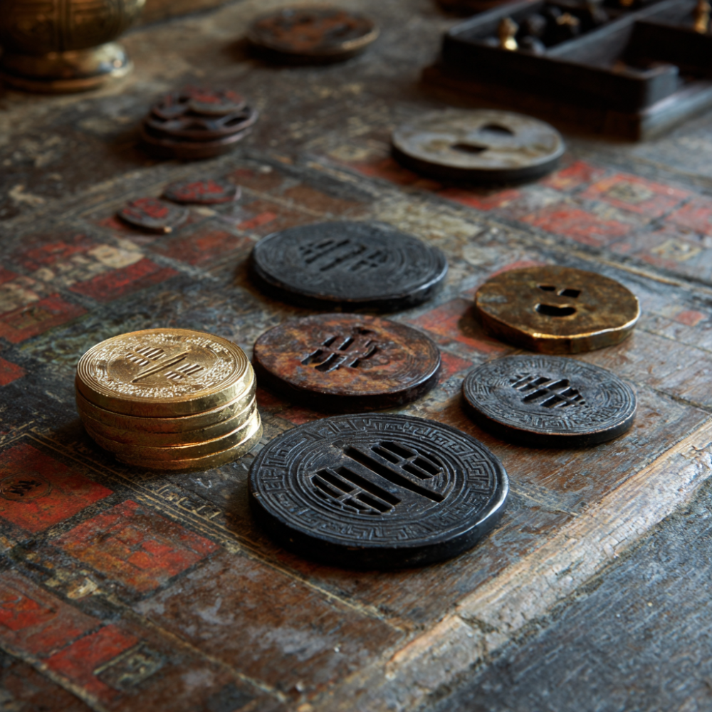 Yijing divination coins chance chaos